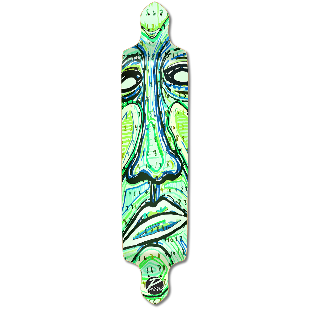 Yocaher Drop Down Longboard Deck - Countdown (DECK ONLY)