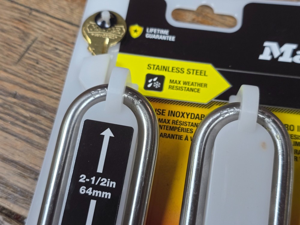 ⚡ MasterLock 5SSQLJ Value Pack Stainless Steel KEY Locks 4 Pack