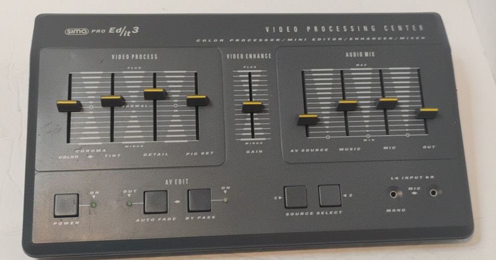 1991 Pro Ed/it 3 Video Processing Center COMPLETE *Tested & Working*