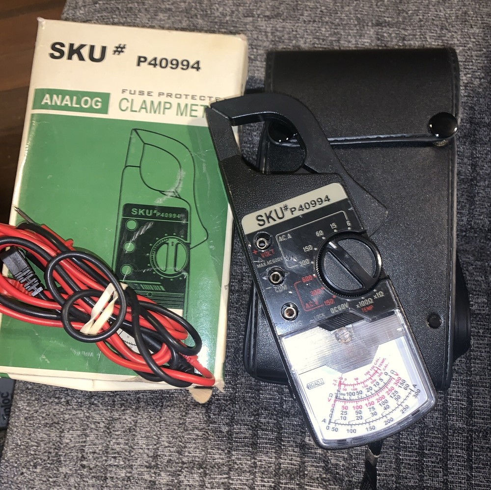 ANALOG FUSE PROTECTED CLAMP METER IN BOX