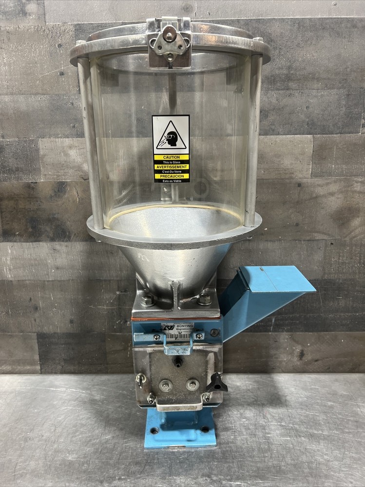 Bunting Magnetics Co. Material Hopper Bin. Used Surplus