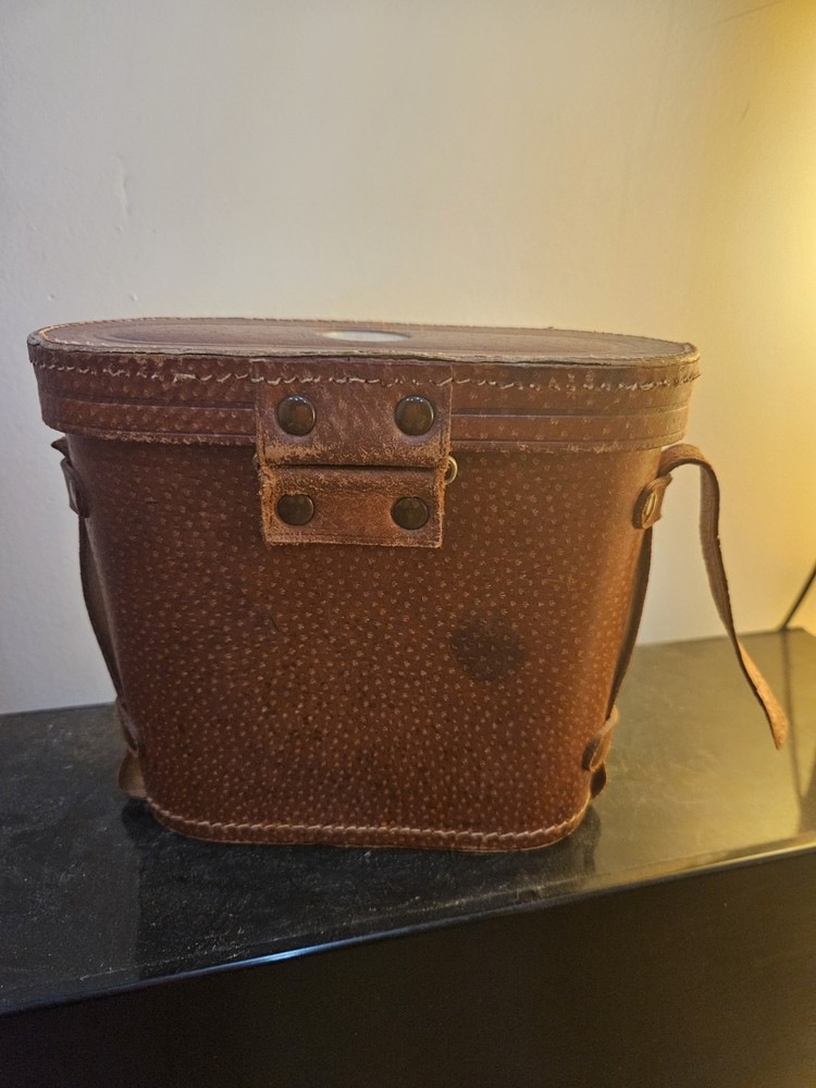 Vintage World War 1 Binoculars Case With Compass
