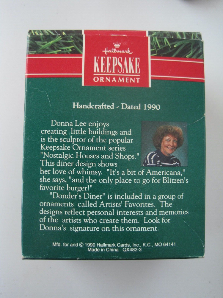 Hallmark Keepsake Ornament Donder's Diner 1990