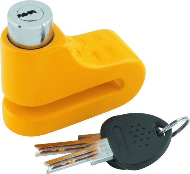 BikeMaster Bully Locks 5.5mm Disc Lock Yellow