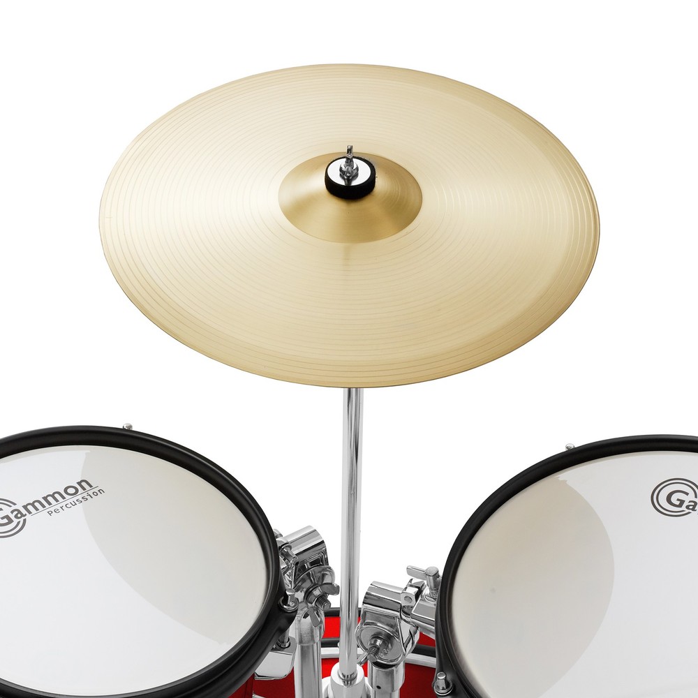 OPEN BOX - 5-Piece Beginner Junior Drum Set w/ Stool & Stands - Red