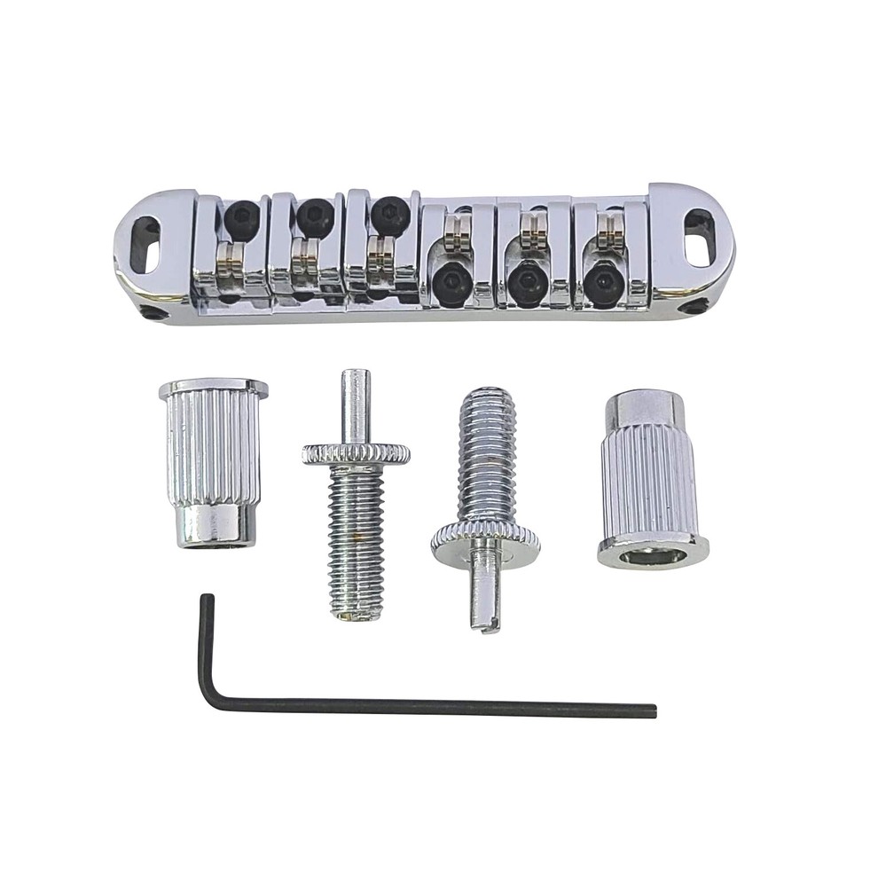 Wilkinson LOCKING ROLLER Bridge for Epiphone Les Paul Guitar- Chrome