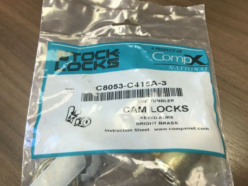 COMPX NATIONAL C8053-C415A-3 Cam Lock