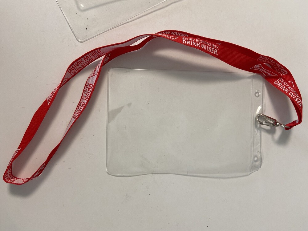 Budweiser ID Security Pass/Event Lanyard Concert 2 Pack.