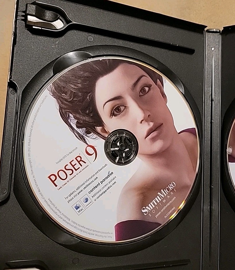 Poser 9 (PC, MAC, Smith Micro Software 2-Disc) Create 3D Character Art Animation
