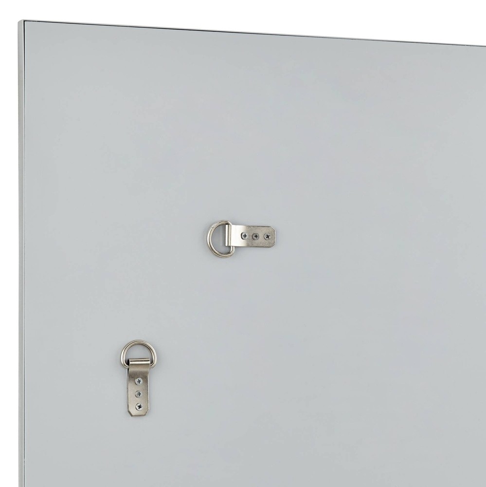 Relevei Silver 26" x 39" Rectangular Wall Mirrors Set of 2