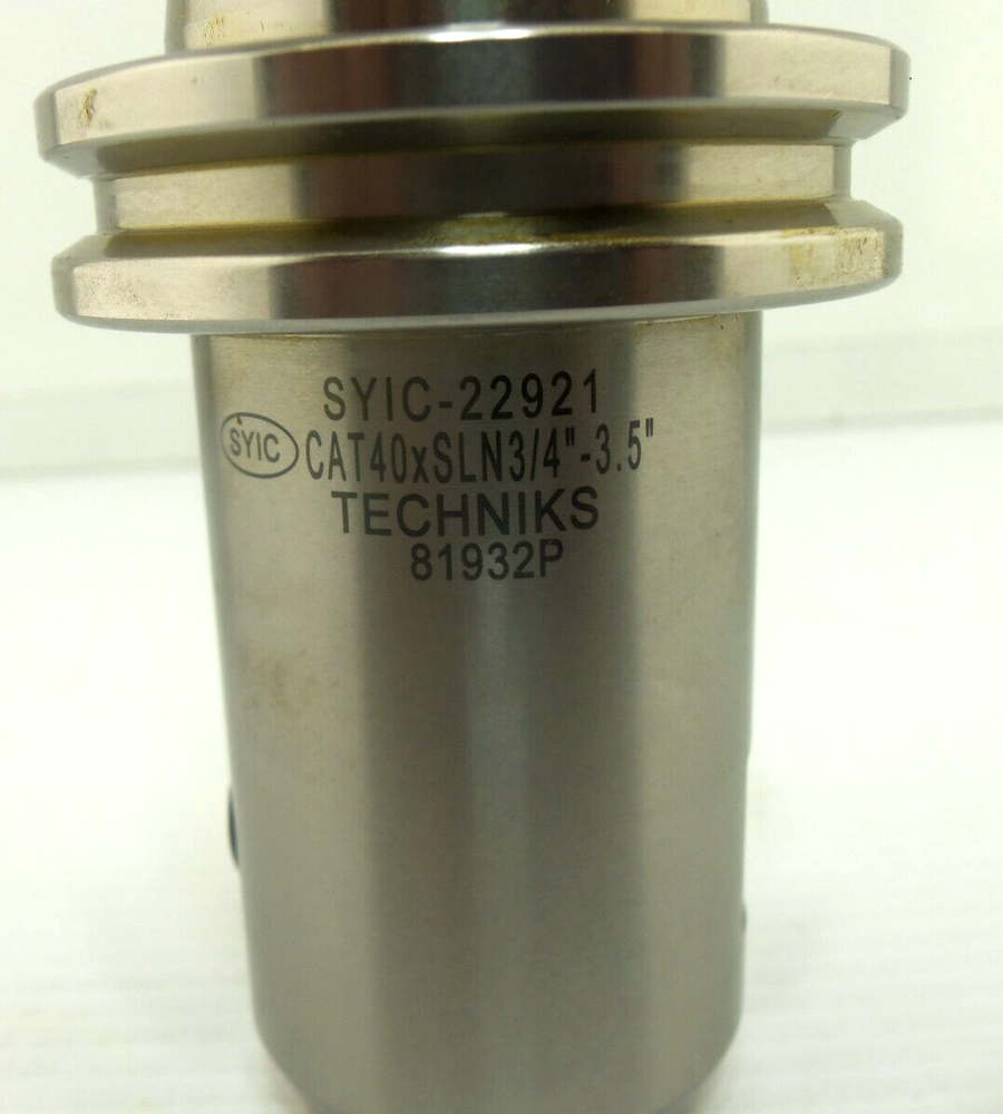 TECHNIKS PRECISION CAT 40 3/4" END MILL HOLDER TOOL 3.5" CV40 CAT40 (22921)