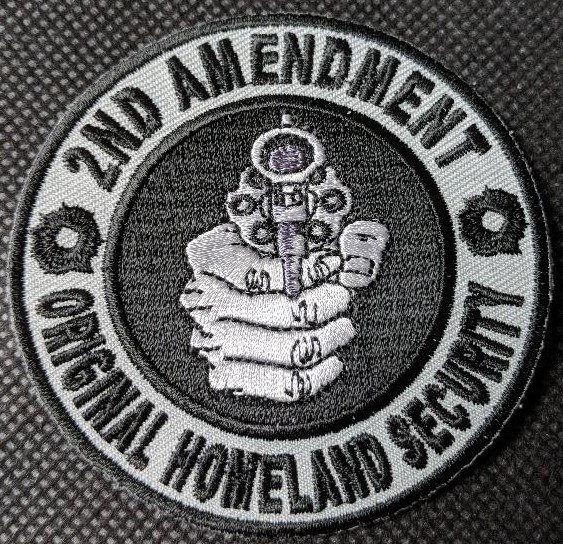 2nd Amendment Original Homeland Security Embroidered Biker Patch