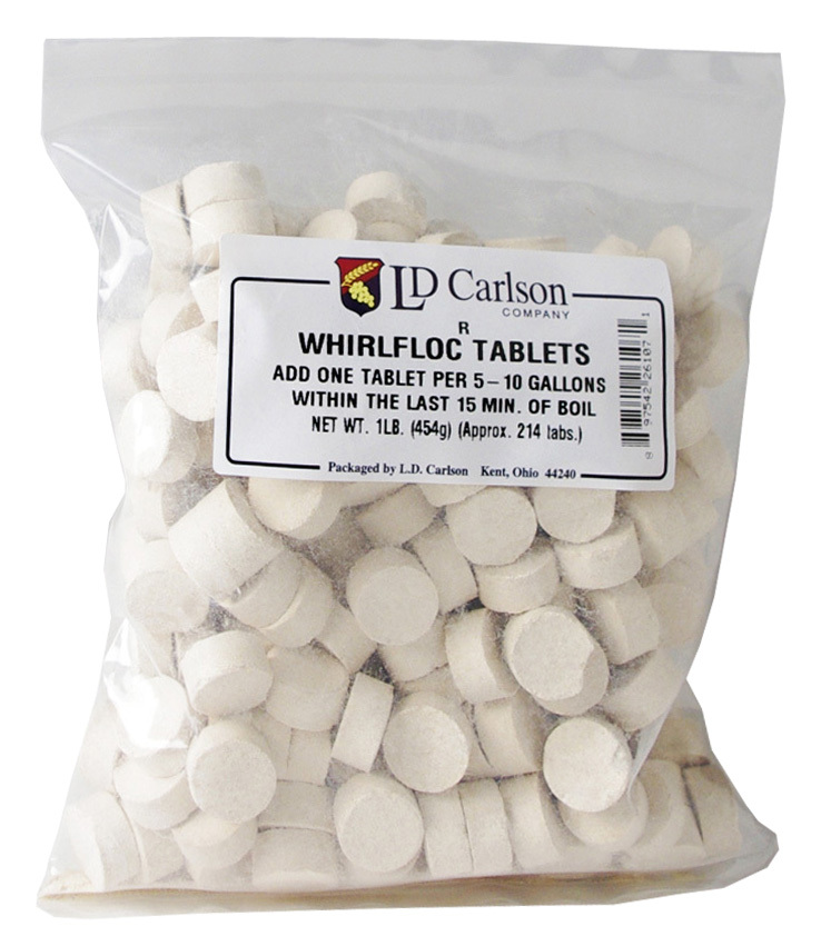 WHIRLFLOC TABLETS 1 POUND IRISH MOSS TABS CLEAR BEER CLARIFIER FOR HOME BREWING