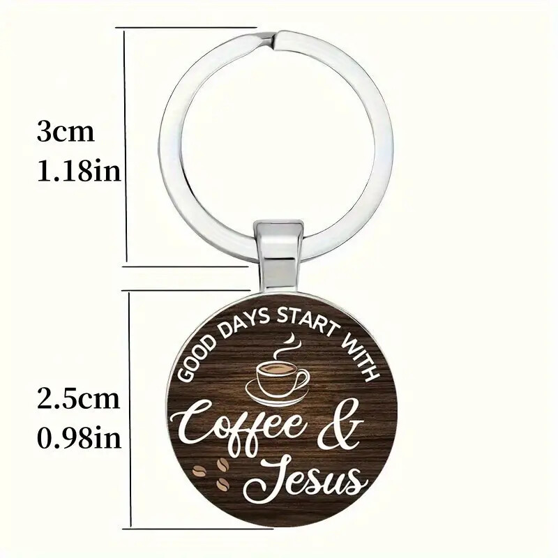 Good Days Start Keyring Keychain Gift Idea
