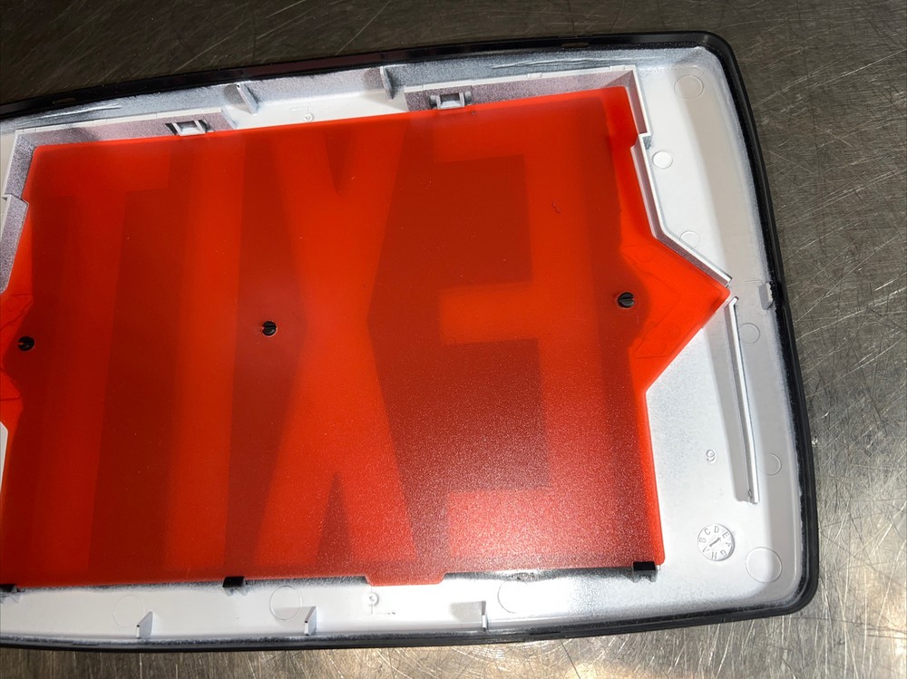 LITHONIA LIGHTING EXIT SIGN REPLACEMENT FACE PANEL RED LETTERS Nos Surplus