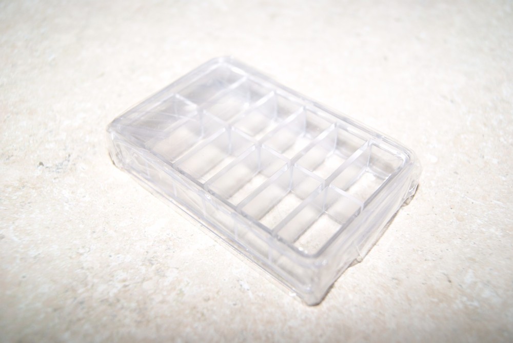 PLASTIC TRANSPARENT STORAGE BOX NEW CLOCK PARTS