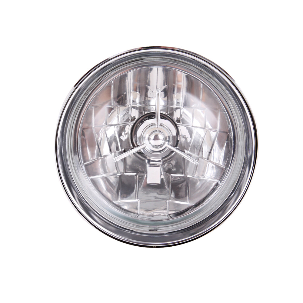 5.75" Motorcycle Visor Bullet Headlight For Harley Softail Chopper Bobber CHROME