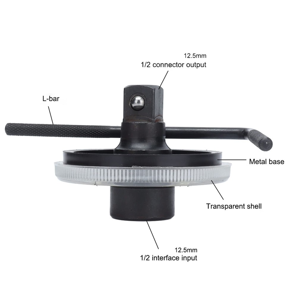 Digital Torque Wrench Angle Gauge Adjustable Drive Meter Setting Tool