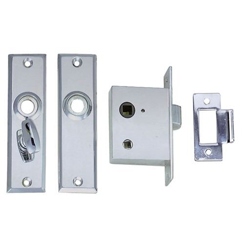 Perko Mortise Latch Set W/Turn Button 0960DP0CHR