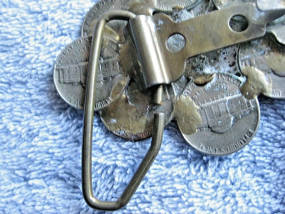JEFFERSON NICKEL/HALF DOLLAR Belt Buckle