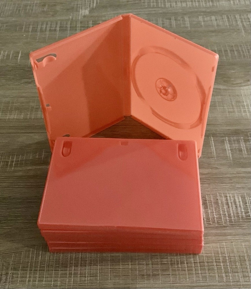 Lot of 6 Red Empty DVD Cases