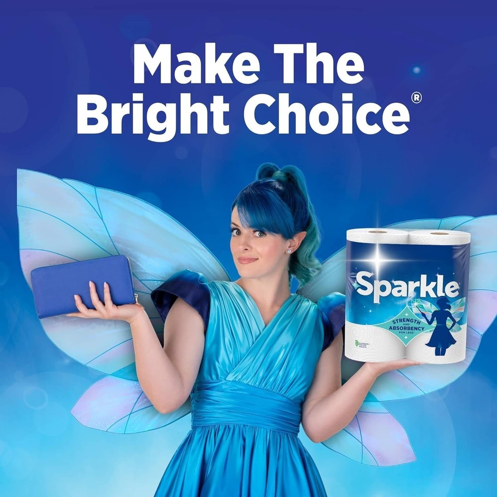 Sparkle Pick-A-Size Paper Towels, 6 Double Rolls (660 Sheets Total)