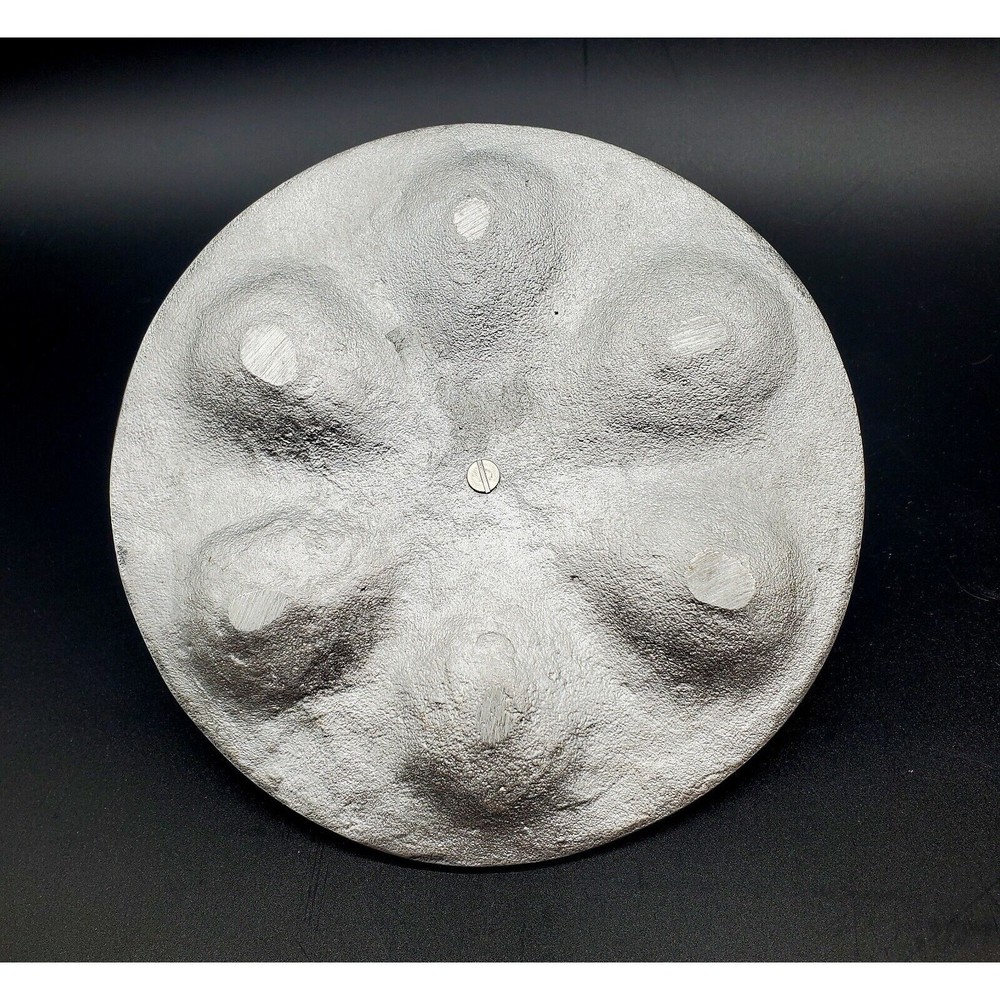 Metal Egg Plate With Bunny Rabbit SPRING EASTER