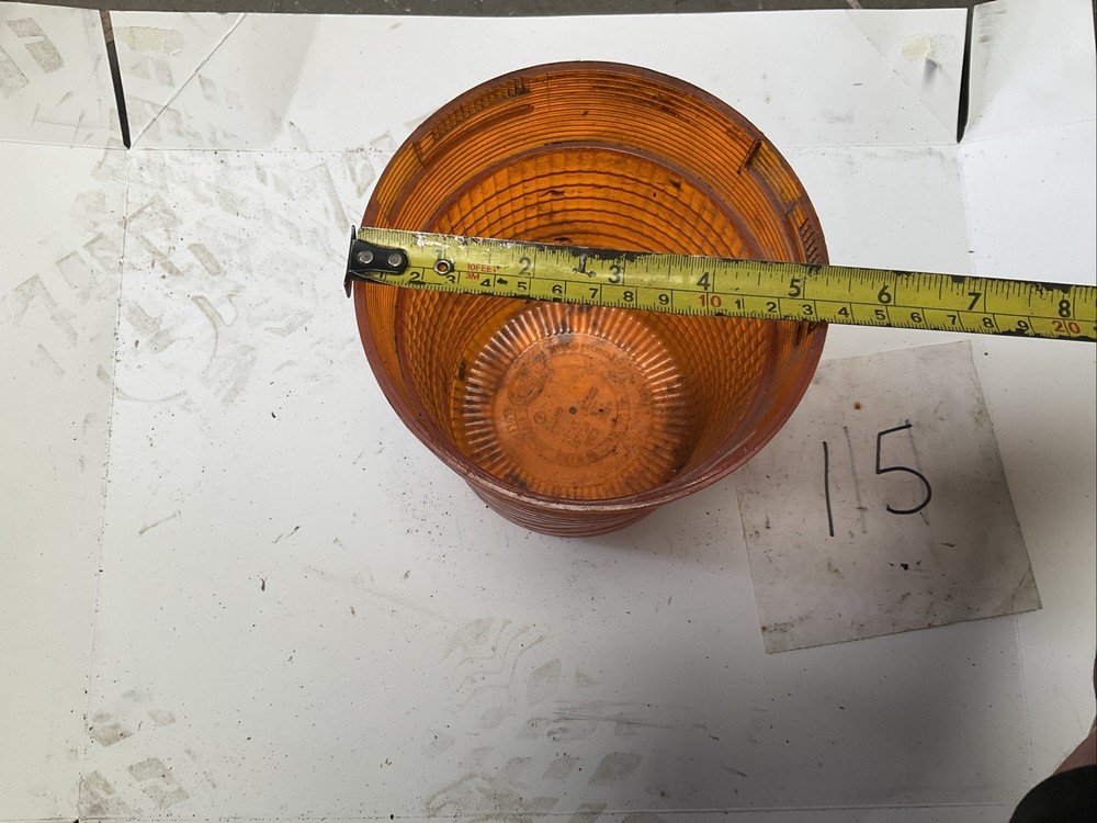 Hella 856416-02 Orange Beacon Light Lens