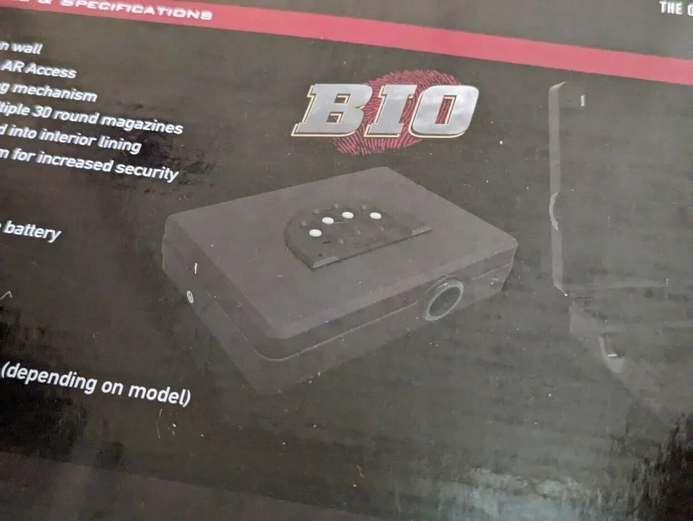 GunVault Vault Biometric (1000-BIO) Fingerprint Safe Code Wall Mountable Mount