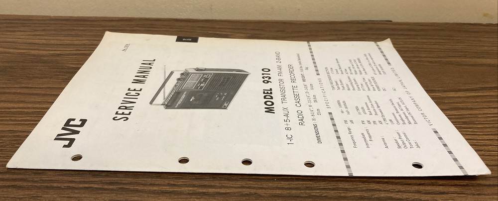 Original JVC Model 9310 Service Manual