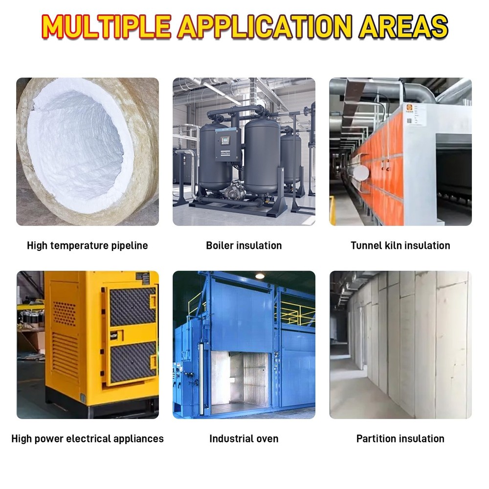 Ceramic Fiber Alternative Blanket Insulation High Temperature Fireproof Mat