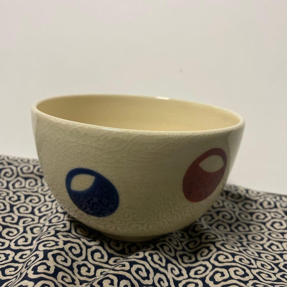 Tea Utensils crack pattern blue red green purple