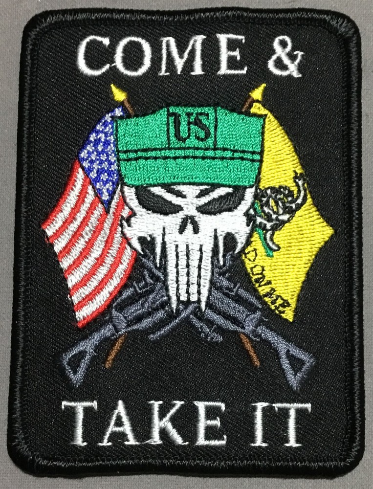 Come and Take It patch Army Navy Marines Coast Guard