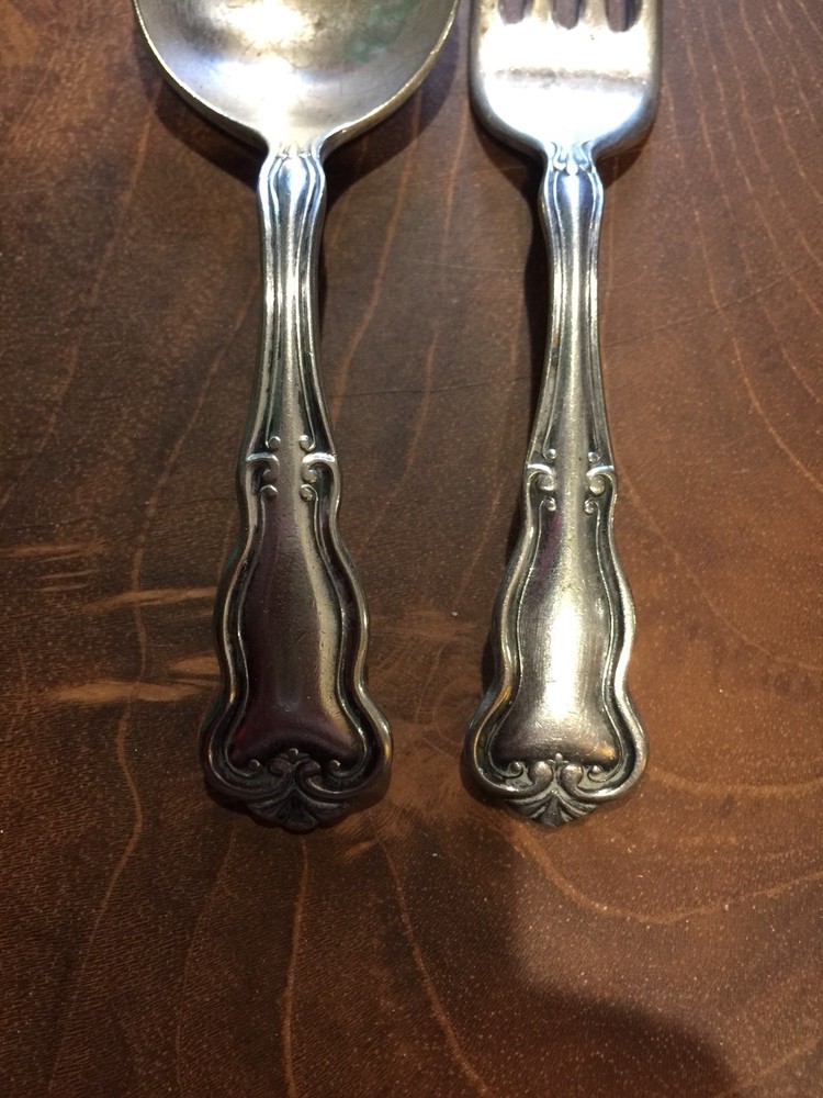 Conn. Silver Co. Toddler Fork And Spoon,silver plated