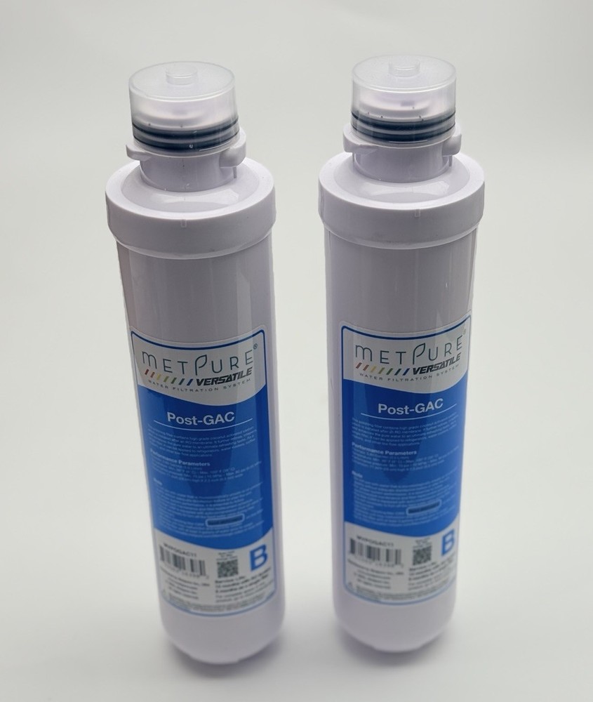 Lot Of 2, Metpure Versatile Blue Quick Twist Filter Replacement Cartridge