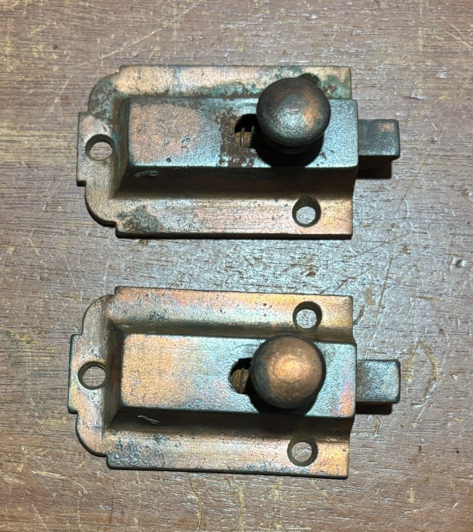 Pair Vintage Cupboard Door Latches