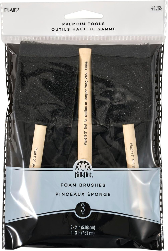 Foam Brushes, 44269 (3 Pack), One Size