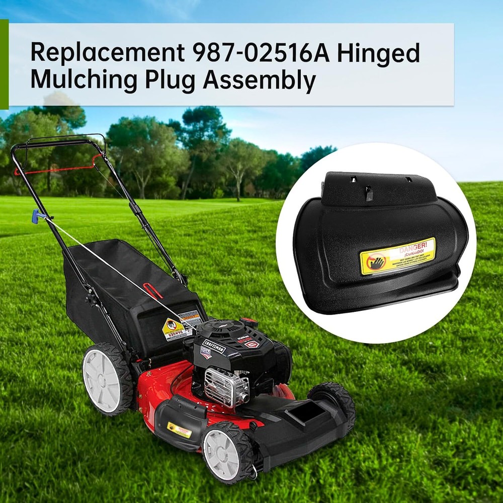 For MTD Hinged Mulching Plug Assembly Mulching Hin Plug 987-02516A