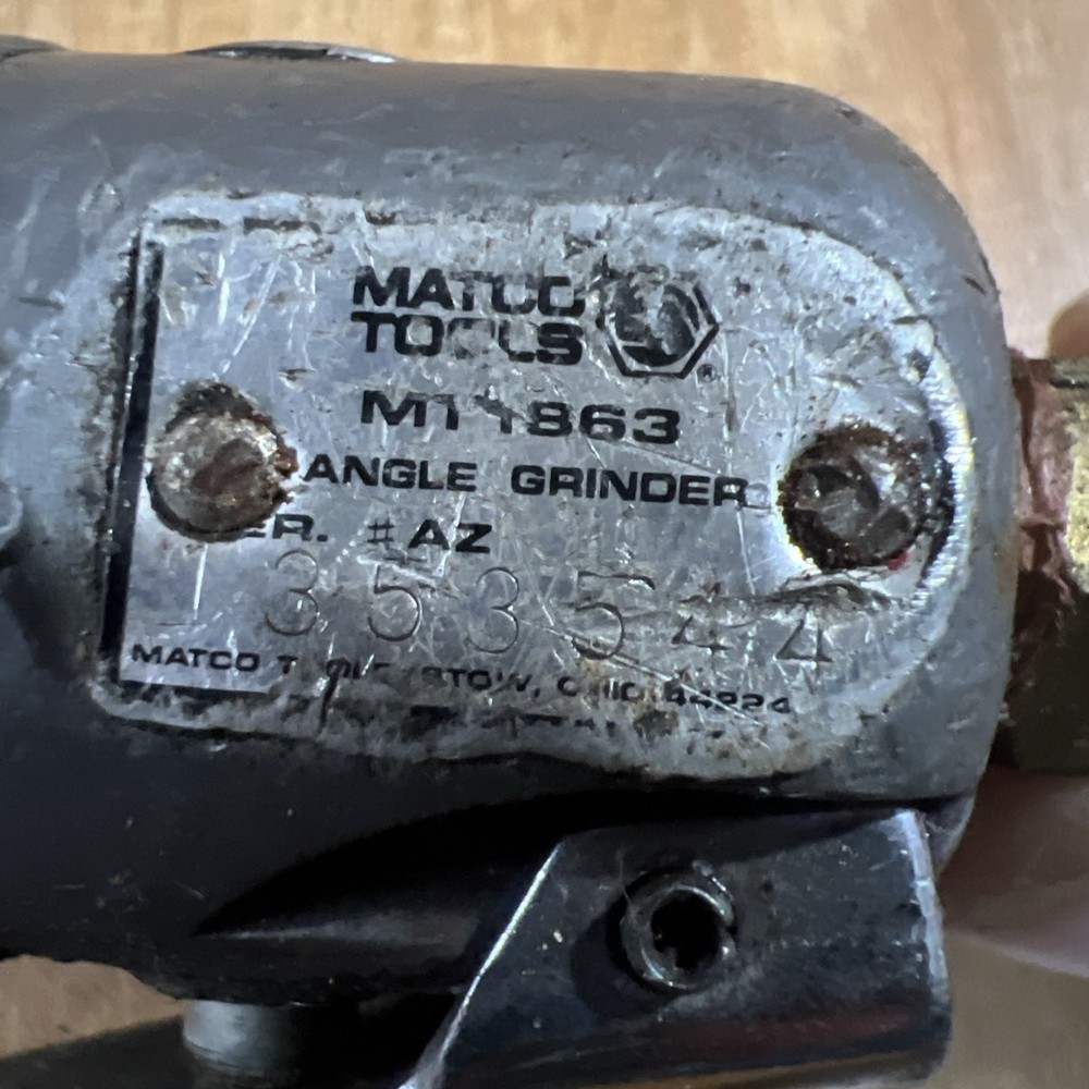 Matco Tools M77863 Angle Grinder, Untested