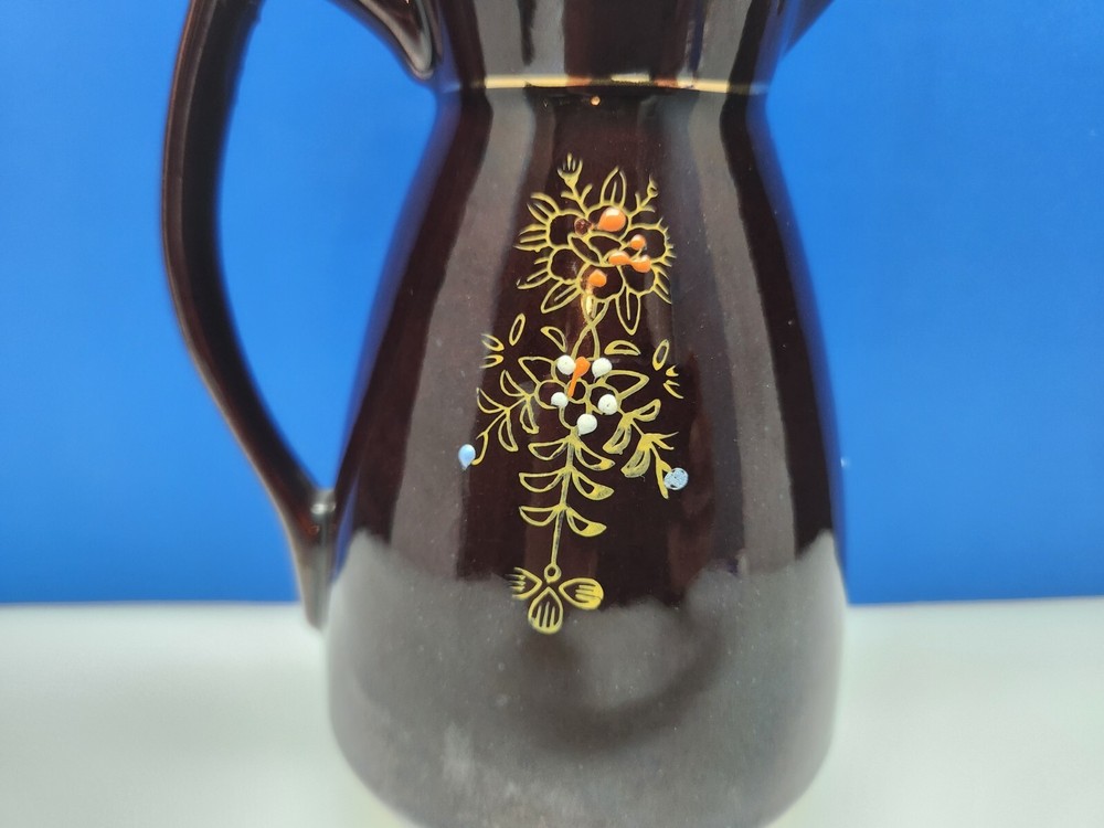 Vintage Stoneware Ceramic Pitcher Japan
