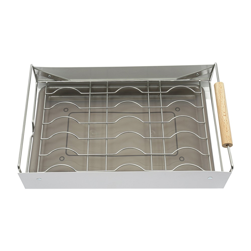 Kitchen Cabinet Organizer Pull Out Drawer Bottom-Mounted Slide Out Storage Shelf