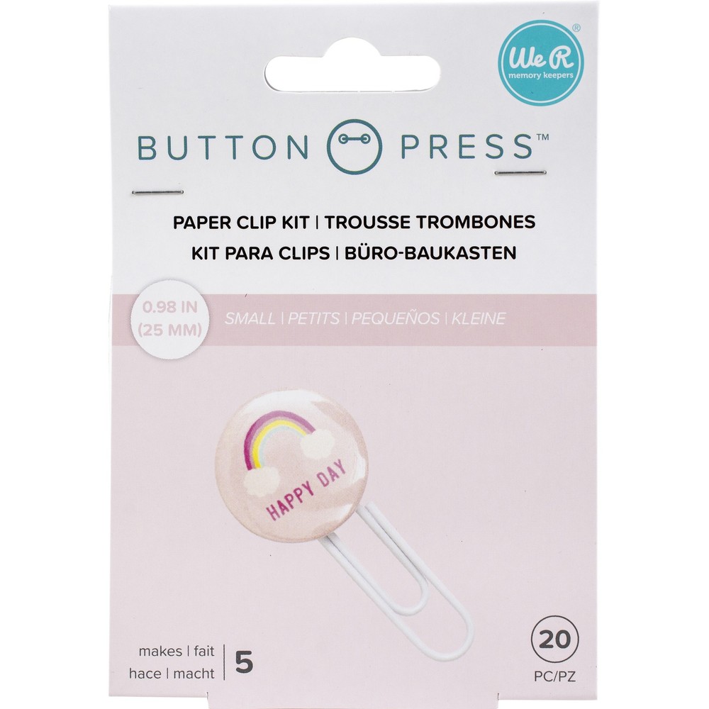 We R Button Press Paper Clip Backers-Makes 5