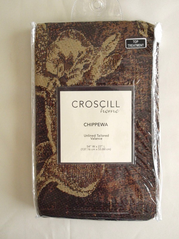 Croscill CHIPPEWA One Unlined Tailored Valance 54" Width x 22" Length