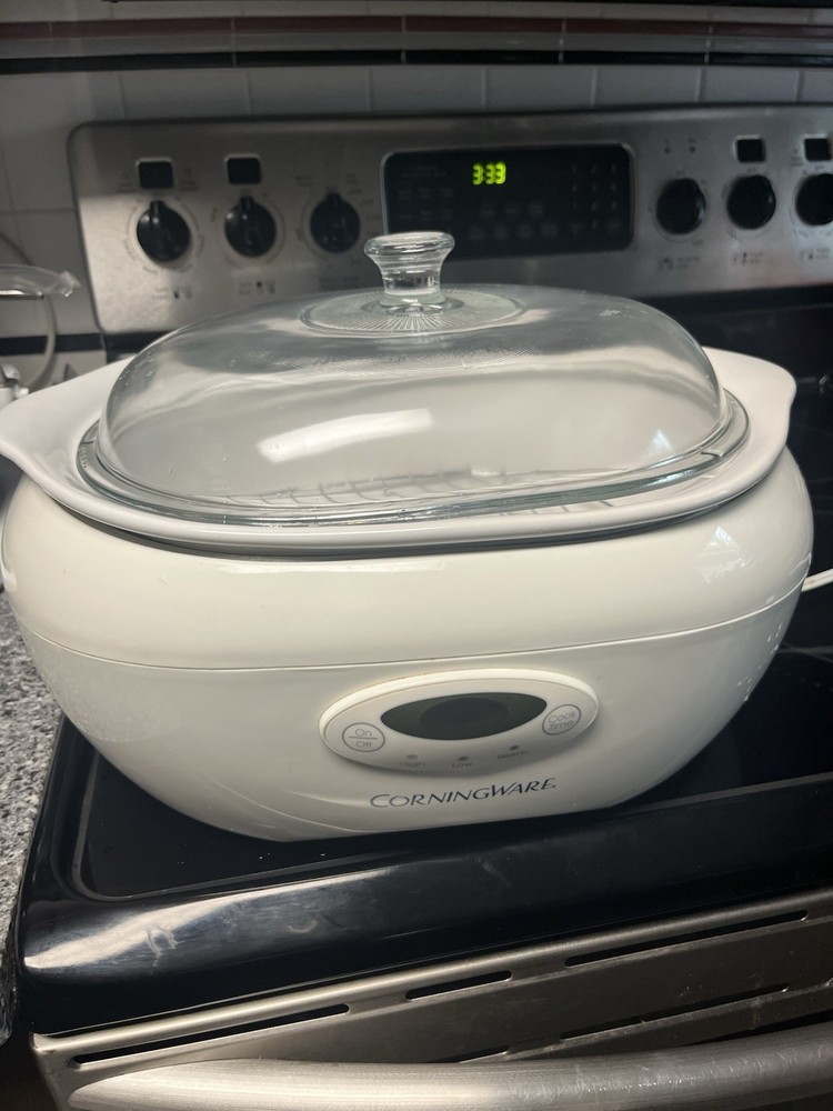 CorningWare SC-6 Electric 6 Quart Digital Programmable Crock Pot Slow Cooker EXC