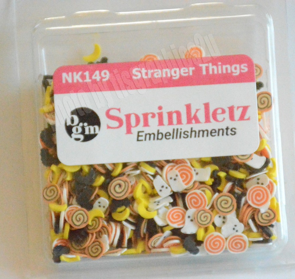 Stranger Things ~ Sprinkletz / Shaker Cards & Crafts / Ghosts ~ Moons ~ Bats