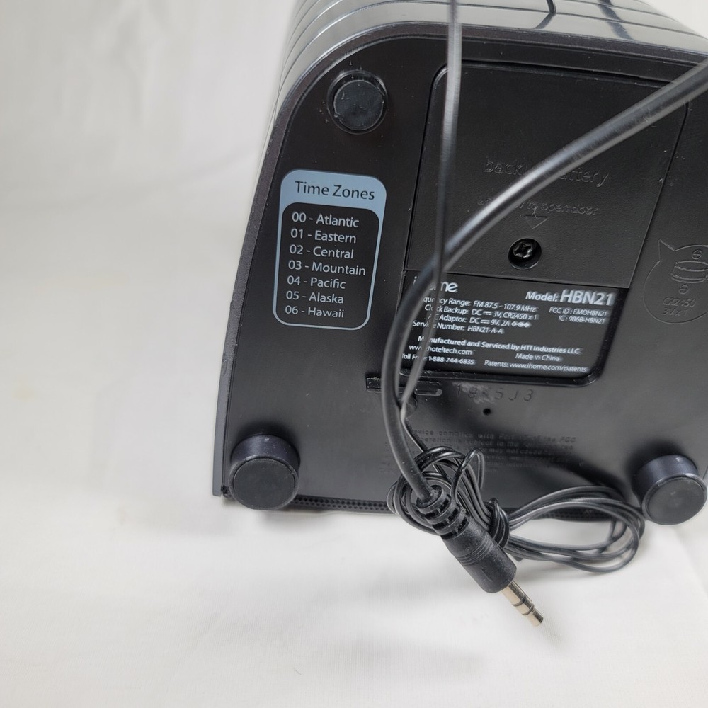 Used iHome model HBN21 Bluetooth Alarm Clock