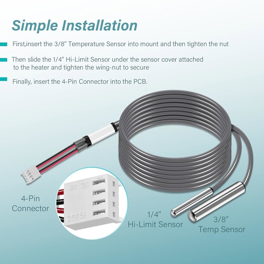 25-175-0337 Sensor Assembly with Temp and Hi-Limit Sensor for Balboa Systems
