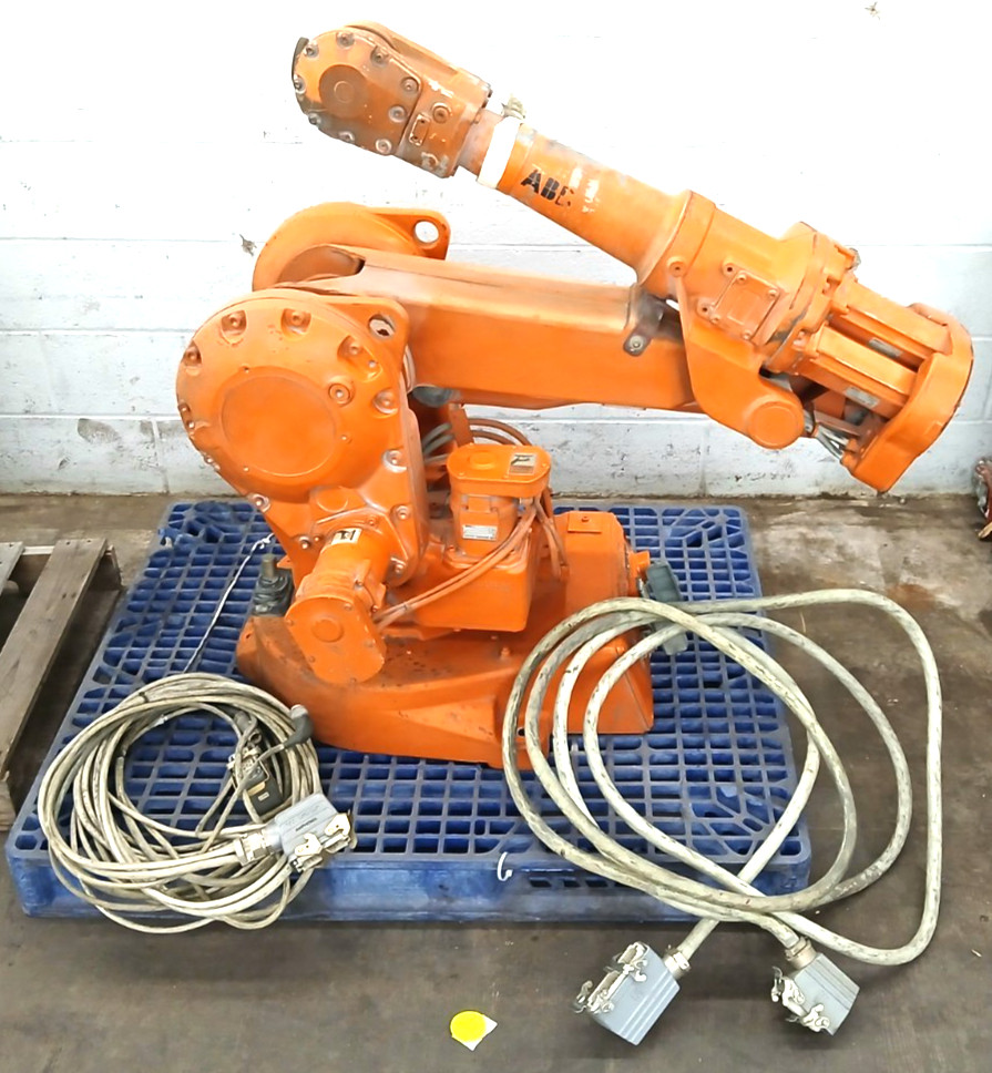 ABB ROBOTICS PALENTIZING ROBOT ARM IRB2400 W/CONTROLLER S-721 68