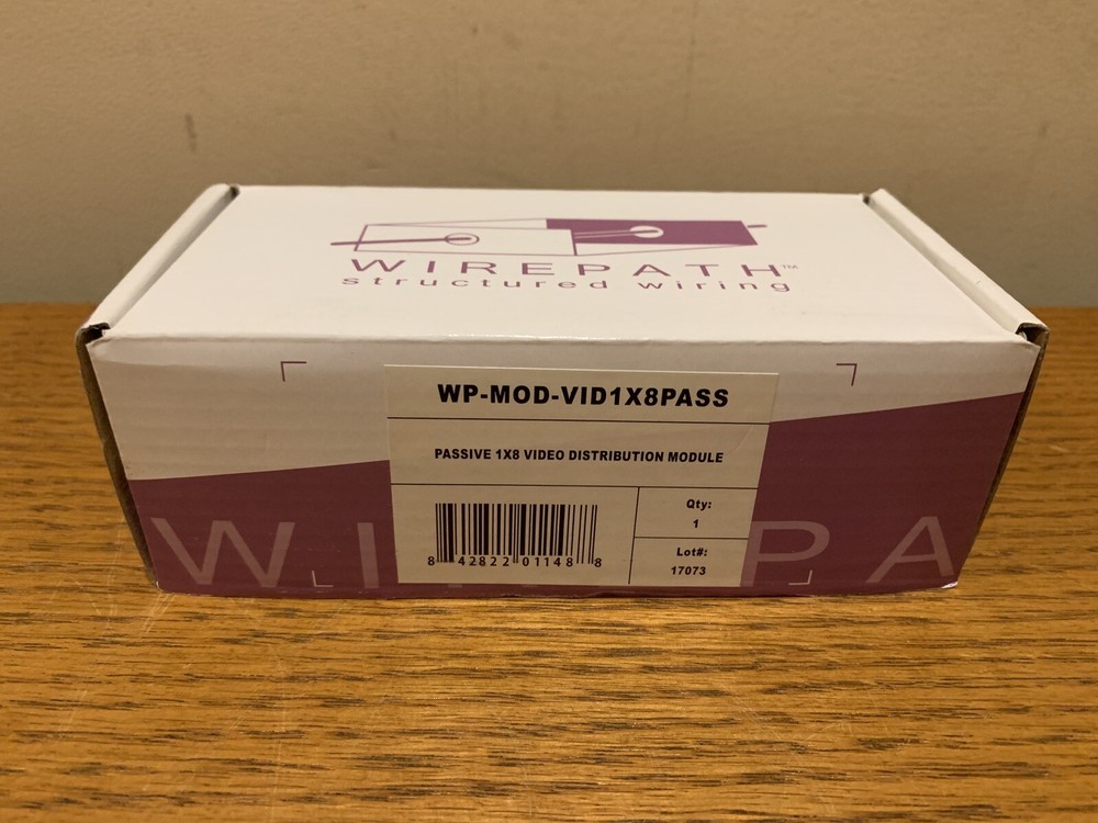 Wirepath Passive 1x8 Video Distribution Module  WP-MOD-VID1X8PASS - FREE SHIP !