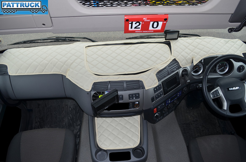 DAF CF EURO 6 - ECO LEATHER DASH MAT-BEIGE